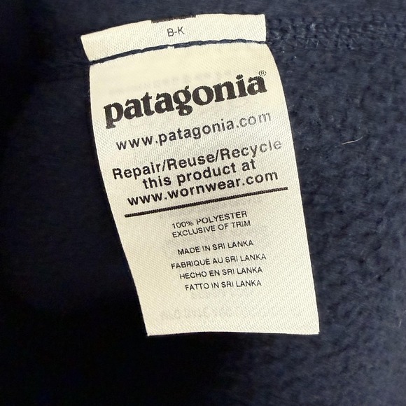Patagonia Better Sweater Jacket Mens Small Navy Blue Fleece Full Zip Adult S - Picture 7 of 12